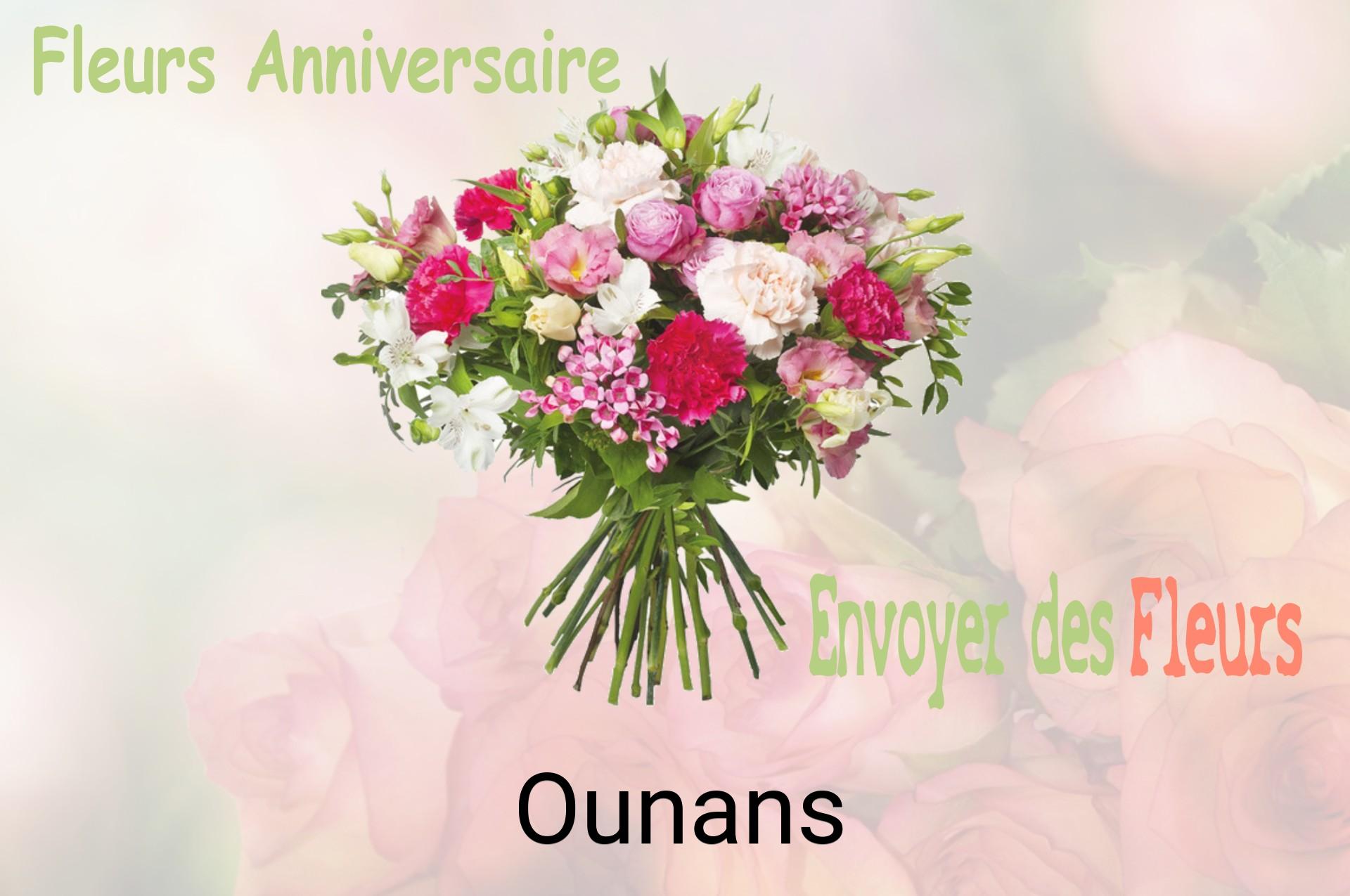 Bouquet de fleurs d’anniversaire livré à Ounans